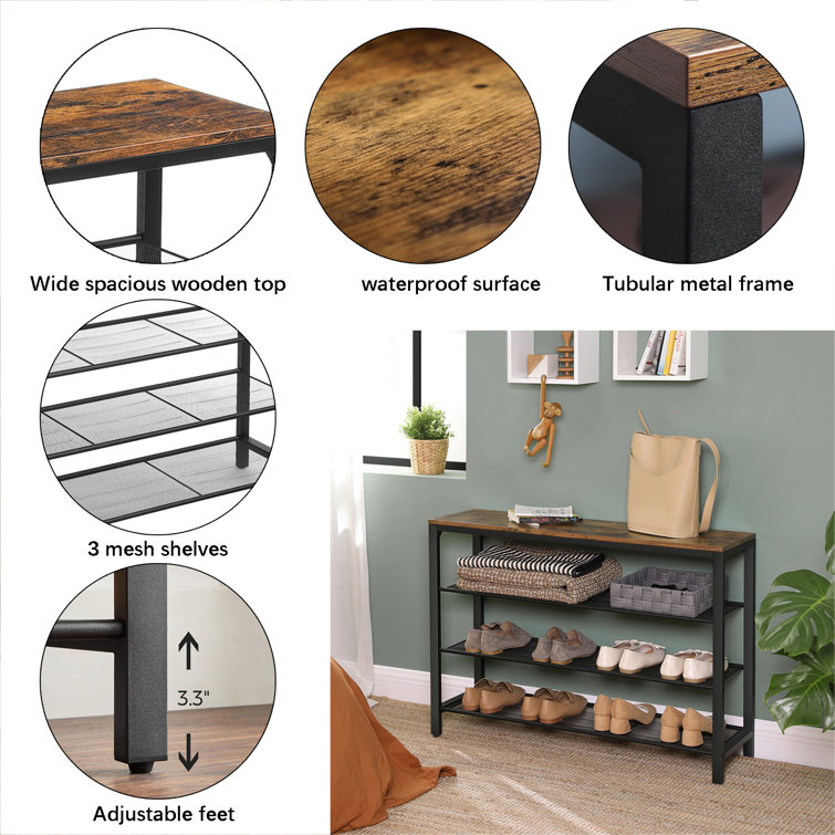 17 Stories Metal Storage Bench Wayfair